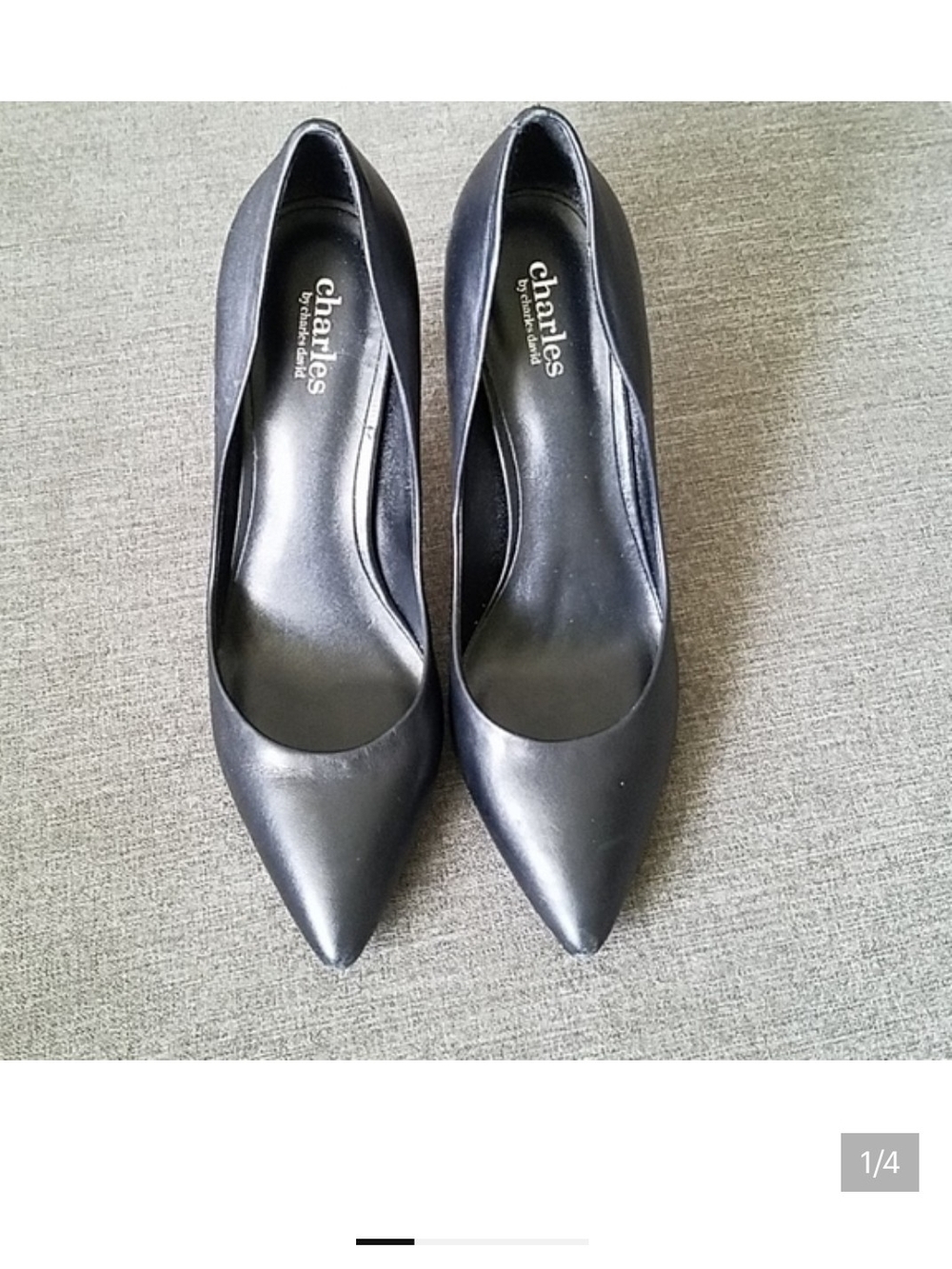 Charles by Charles David Black Pointed Toe Classic Pumps